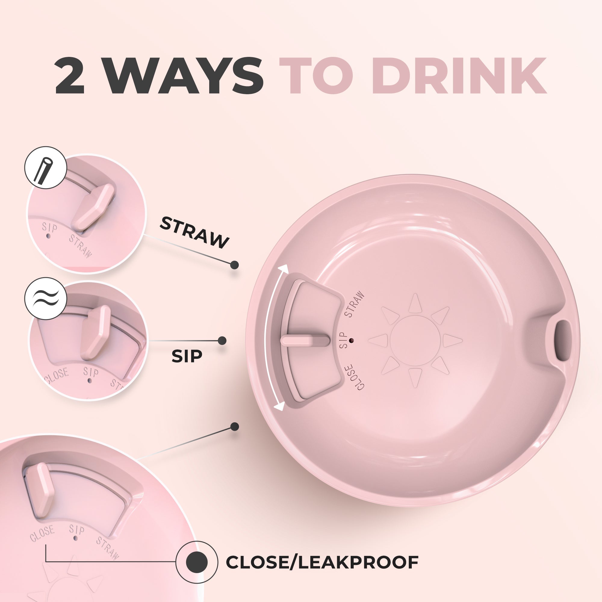 Two ways to enjoy a drink